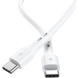 Lamtech USB-C Male la USB-C Male, 100W 2 m, White, amperaj maxim suportat 5A