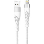 Cablu de date / adaptor Lamtech Unbreakable, USB Male la Lightning Male, 2 m, Silver