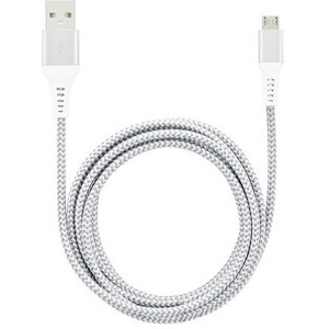 Cablu de date / adaptor Lamtech Unbreakable, USB Male la microUSB Male, 2 m, Silver