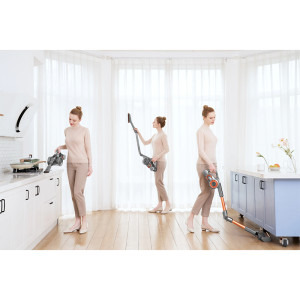 Jimmy vertical fara fir H9 Pro, putere 600W, 25000Pa, autonomie 80 min, 0.6L, Portocaliu-Gri