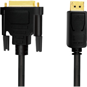 Logilink DisplayPort v1.2 Male - DVI-D Male, 3m, negru
