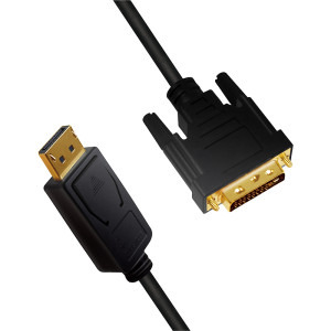 Logilink DisplayPort v1.2 Male - DVI-D Male, 5m, negru