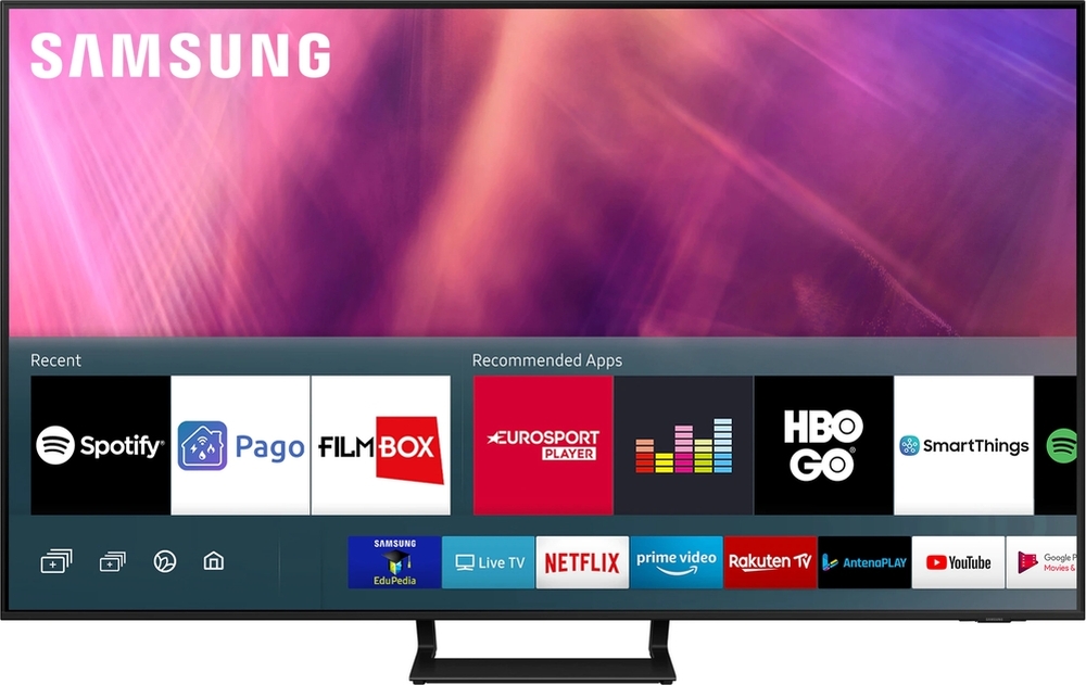 Televizor LED Samsung Smart TV UE75AU9072U Seria AU9072 189cm negru 4K UHD HDR