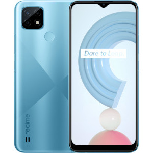 Realme C21, 32GB, 3GB RAM, Dual SIM, 4G, Tri-Camera, Baterie 5000 mAh, 3-Card Slot, Cross Blue