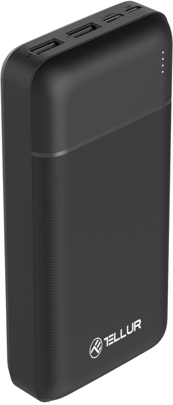 Baterie externa Tellur PBC202, 20000 mAh, 2x USB, 1x USB-C, Black