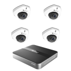 Kit Supraveghere MILESIGHT TECHNOLOGY MS-N1004-UPC + 4 Camere MS-C2973-PD