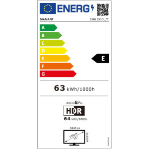 Horizon Smart TV Diamant 55HL5530U/C Seria HL5530U/C 139cm negru 4K UHD HDR