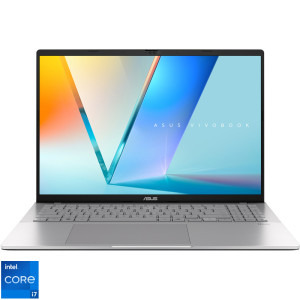 Laptop ASUS 16 Vivobook S16 S3607VA, WUXGA 144Hz, Procesor Intel® Core™ i7-13620H (24M Cache, up to 4.90 GHz), 16GB DDR5, 1TB SSD, Intel UHD, No OS, Cool Silver