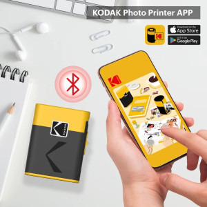 Kodak Label Era M50 Yellow, Termica, Monocrom, 14 x 50 mm, Bluetooth