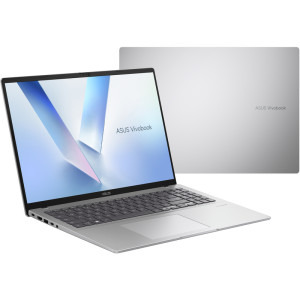 ASUS 16'' Vivobook 16 X1607QA, WUXGA, Procesor Qualcomm Snapdragon X X1-26-100, 16GB LPDDR5X, 1TB SSD, Qualcomm Adreno, Win 11 Home, Cool Silver