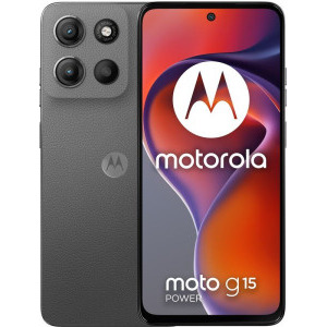 Smartphone Motorola Moto g15, 256GB, 8GB RAM, Dual SIM, 4G, Tri-Camera, Gravity Grey