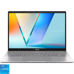 Laptop ASUS 14 Vivobook S14 S3407VA, WUXGA, Procesor Intel® Core™ i5-13420H (12M Cache, up to 4.60 GHz), 16GB DDR5, 1TB SSD, Intel UHD, No OS, Cool Silver