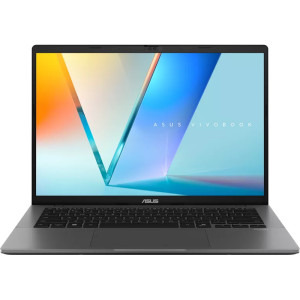 ASUS 14'' Vivobook S14 M3407GA, WUXGA OLED, Procesor AMD Ryzen™ AI 7 445 (8M Cache, up to 4.6 GHz), 32GB DDR5, 1TB SSD, AMD Radeon 840M, No OS, Matte Gray