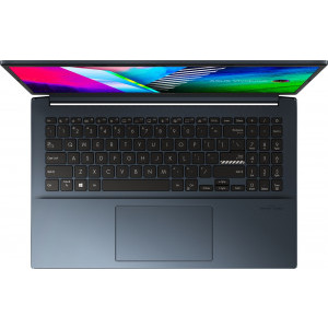 ASUS 15.6'' VivoBook Pro 15 OLED M3500QC, FHD, Procesor AMD Ryzen™ 9 5900HX (16M Cache, up to 4.6 GHz), 16GB DDR4, 1TB SSD, GeForce RTX 3050 4GB, No OS, Quiet Blue