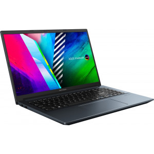 ASUS 15.6'' VivoBook Pro 15 OLED M3500QC, FHD, Procesor AMD Ryzen™ 9 5900HX (16M Cache, up to 4.6 GHz), 16GB DDR4, 1TB SSD, GeForce RTX 3050 4GB, No OS, Quiet Blue