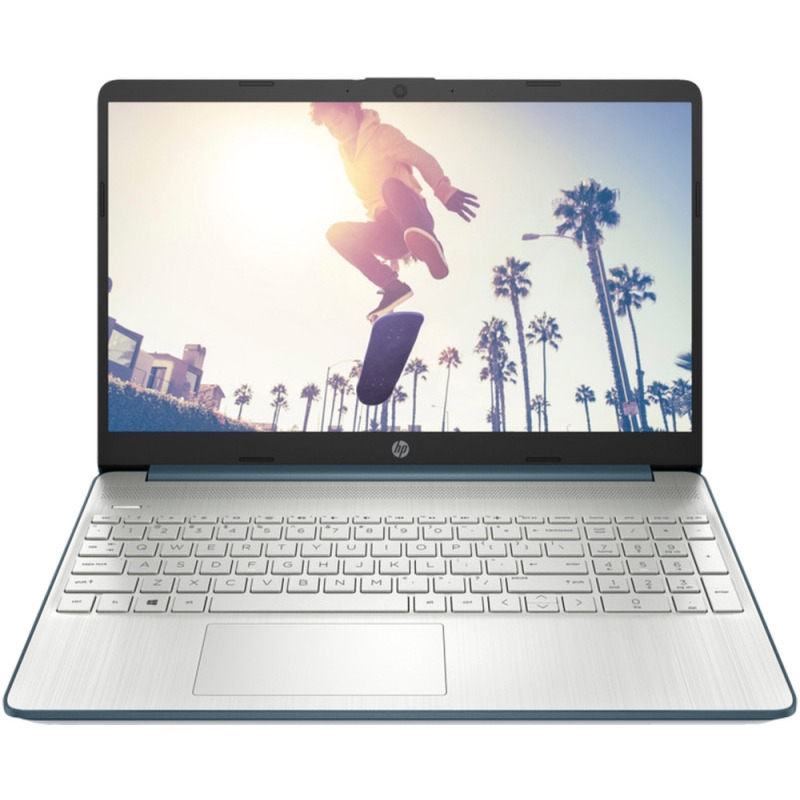 Laptop HP 15.6'' 15s-eq2010nq, FHD IPS, Procesor AMD Ryzen™ 7 5700U (8M Cache, up to 4.3 GHz), 8GB DDR4, 512GB SSD, Radeon, Free DOS, Spruce Blue
