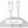 Cablu de date / adaptor Baseus TZCATZJ-02, USB Male la USB-C Male, 1.5 m, White, 40W, amperaj maxim suportat 5A (set 2 bucati)