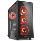 Carcasa Sharkoon TG5 Glass Red