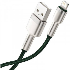 Baseus Cafule Metal, CALJK-A06, USB Male la Lightning Male, 1 m, Green