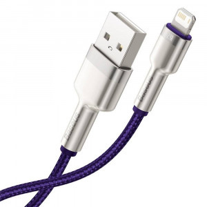 Baseus Cafule Metal, CALJK-A05, USB Male la Lightning Male, 1 m, Purple