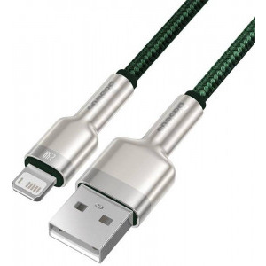Baseus Cafule Metal, CALJK-B06, USB Male la Lightning Male, 2 m, Green