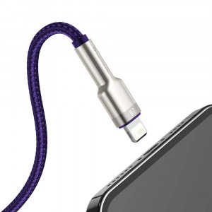 Baseus Cafule Metal, CALJK-B05, USB Male la Lightning Male, 2 m, Purple