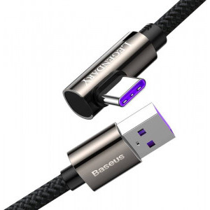 Baseus Legend Elbow CATCS-C01, USB Male la USB-C Male, 2 m, Black