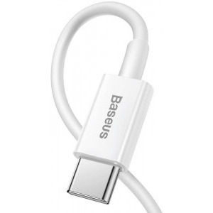 Baseus Superior CATLYS-A02, USB-C Male la Lightning Male, 1 m, White