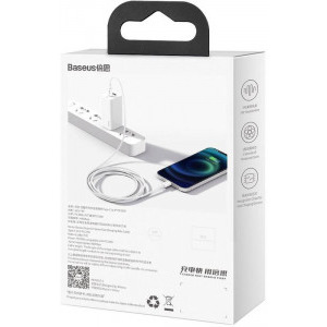 Baseus Superior CATLYS-A02, USB-C Male la Lightning Male, 1 m, White