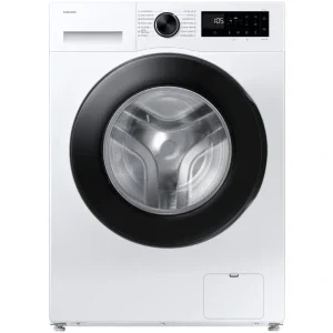 Masina de spalat rufe Samsung WW80FG5L32AELE, Slim, 8 kg, 1200 RPM, Clasa A, Digital Inverter, AI EcoBubble, Bubble Shot, AI Energy, SmartThings, Alb