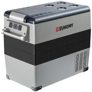 Frigider Euhomy Portabil CF001, 55 L, Smart, Argintiu/Negru