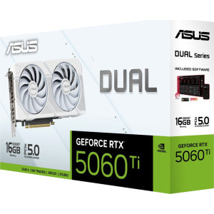 ASUS GeForce RTX 5060 Ti DUAL 16GB GDDR7 128-bit DLSS 4.0 White