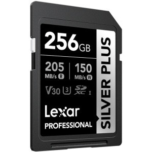 Lexar SDXC Professional Silver Plus UHS-I 256GB