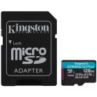 Card memorie Kingston microSDXC Canvas Go Plus Gen4 Class 10 UHS-I A2 128GB + Adaptor