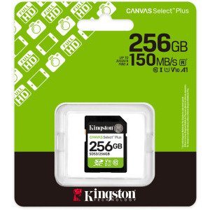 Kingston SDXC Canvas Select Plus Gen3 Class 10 UHS-I 256GB