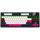 Tastatura Gaming LORGAR KBP70TKLW Pro RGB Toxic Purple Linear Switch Black/Red Mecanica