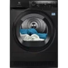 Uscator de rufe Electrolux EW7D495UDE, Pompa de caldura, 9 kg, Clasa C, Inverter, DelicateCare, MixCare, SensiCare, Iluminare interioara, Negru