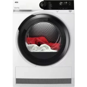 Uscator de rufe AEG TR7284E, Pompa de caldura, 8 kg, Clasa C, Inverter, MixDry, PreciseDry, Alb