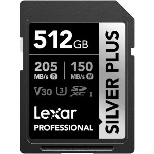 Lexar SDXC Professional Silver Plus UHS-I 512GB