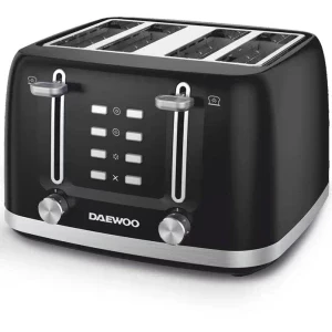 Daewoo Prajitor de paine DBT4160B, 1600W, Negru/Argintiu