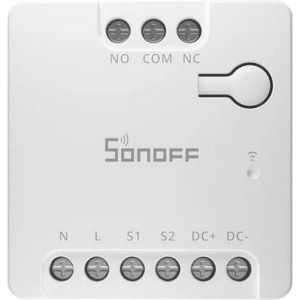 Releu Sonoff MINI-D Releu inteligent, Wi-Fi, Matter, Contact uscat, AC/DC, 2A, Control aplicatie, Control vocal, Programari, Alb
