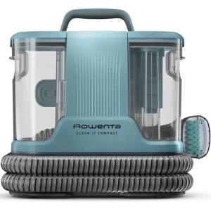 Rowenta Clean It IN3021F0, cu spalare, 400W, 0.85L, Negru/Albastru