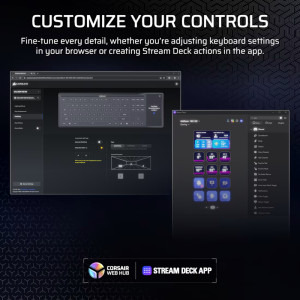 Corsair GALLEON 100 SD RGB MLX Pulse Switch Black Mecanica + Stream Deck Incorporat