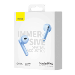 Baseus In-Ear, Bowie WX5, TWS, Blue