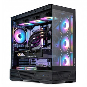 PC Gaming DRAGON Epic Elite, AMD Ryzen 5 9600X 3.9GHz, 32GB DDR5, 2TB SSD, RTX 5070 12GB GDDR7, Iluminare RGB