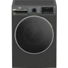 Masina de spalat rufe Beko B7WFU68418MB2 ES, 8 kg, 1400 RPM, Clasa A, ProSmart Inverter, EnergySpin, SteamCure, AquaWave, Gri