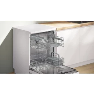 Bosch SMS2HTW06E, 13 seturi, 5 programe, Clasa C, EcoSilence Drive, ExtraDry, AquaStop, AquaSensor, ActiveWater, Home Connect, 60 cm, Alb