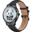 SmartWatch COLMi L28 negru, curea piele neagra