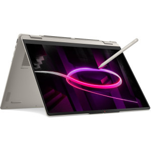 Lenovo 16'' Yoga 7 2-in-1 16AGP11, WUXGA OLED Touch, Procesor AMD Ryzen™ AI 7 445 (8M Cache, up to 4.6 GHz), 24GB LPDDR5X, 1TB SSD, AMD Radeon 840M, No OS, Seashell, 3Yr Onsite Premium Care