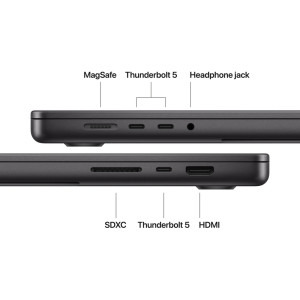 Apple 16.2'' MacBook Pro 16 Liquid Retina XDR, Apple M5 Max chip (18-core CPU), 48GB, 2TB SSD, Apple M5 Max 40-core GPU, macOS, Space Black, US keyboard, Textura Nano, 2026